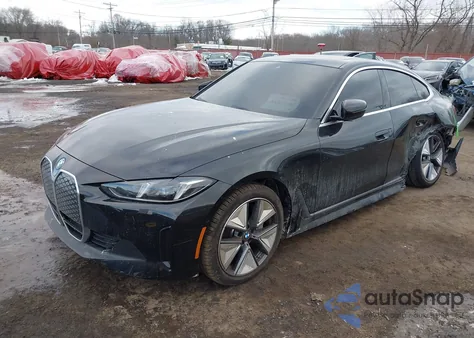 2025 BMW I4 Gran Coupe xDrive40 z USA, uszkodzony, nr VIN WBY43HD07SFU60577